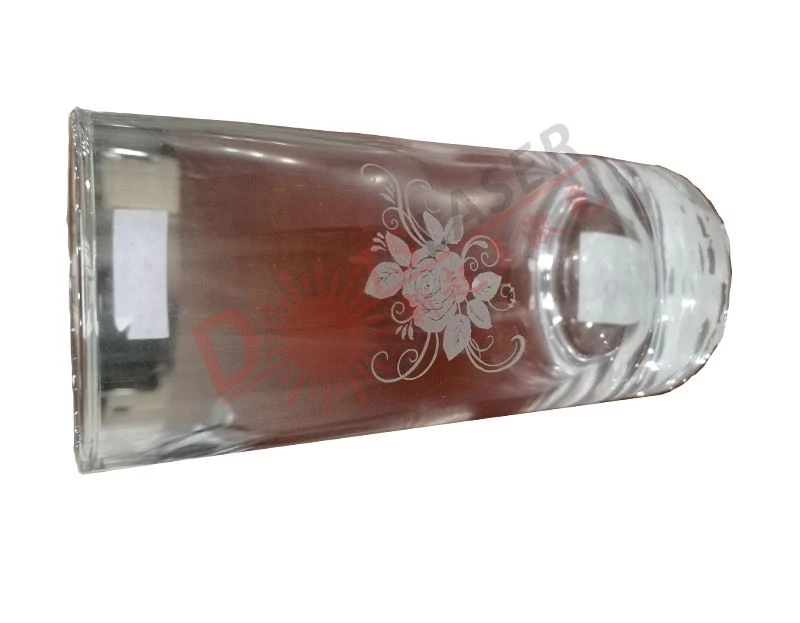 Laser engraving on glass surface