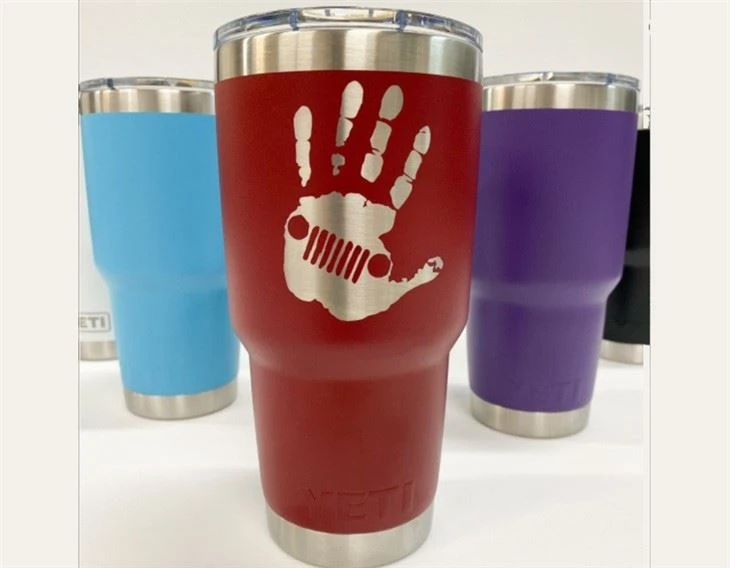 LOGO engraved on mugs