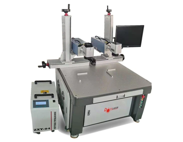 Marcatore laser UV a doppia testa